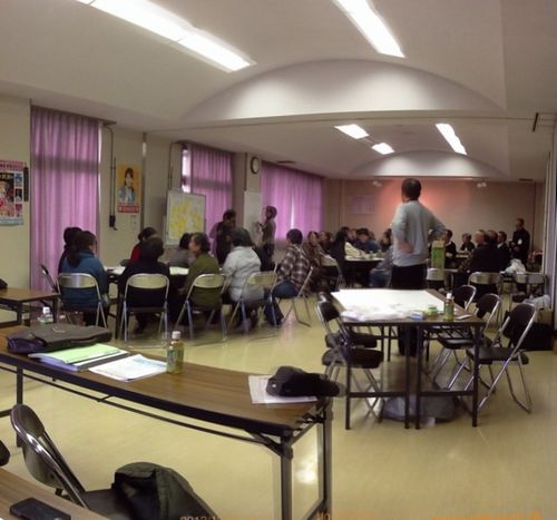 豊間地区のワークショップを見学